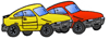 two cars