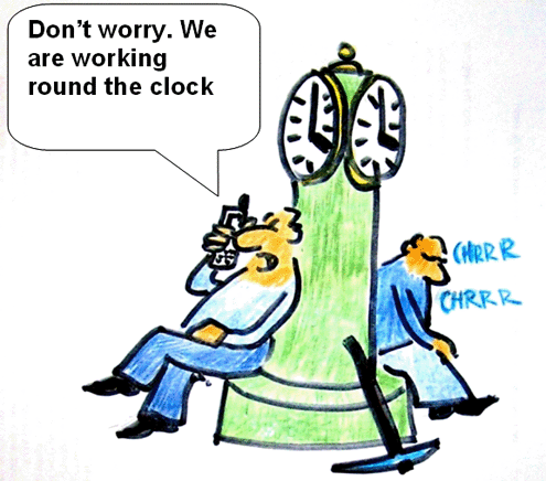 round the clock