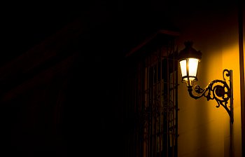 at night