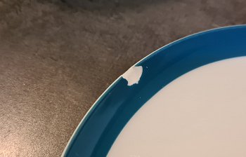chipped