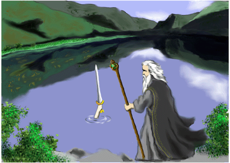 Merlin, ilustrace: Patrik Turoň Merlin the Wizard