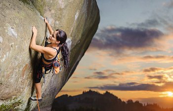 rock climbing