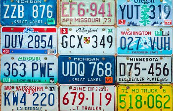 license plate