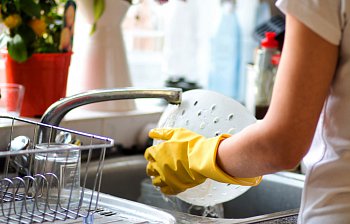 washing up