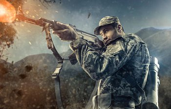 machine gun