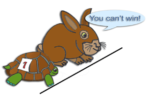 The tortoise and the hare hate shopping