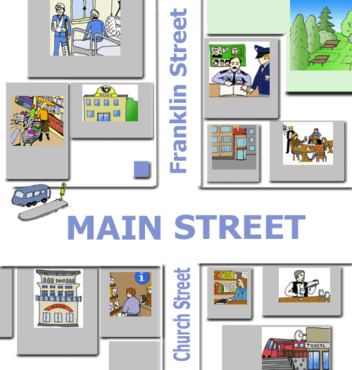 clickable town