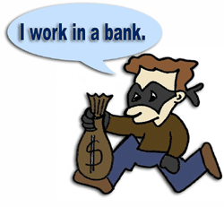 I work in a bank