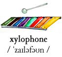 a xylophone
